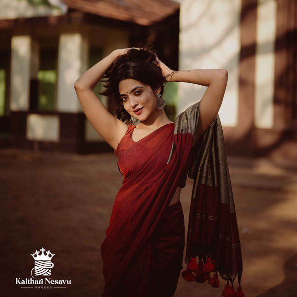 Nayanthara-Inspired Gicha Pallu Sarees – Timeless Elegance at Kaithari Nesavu