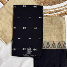 Buy Black Raw Silk Salwar Set by Kaithari Nesavu – Elegant, Stylish Salwar at Summer Offer Price ₹1099