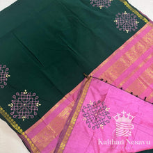 Madhavi Signature Collection – Kolam Hand Block Print Customised Pure Cotton Saree