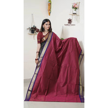 Premium Checked Peacock Design Pure Cotton Saree