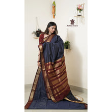 Premium Checked Peacock Design Pure Cotton Saree