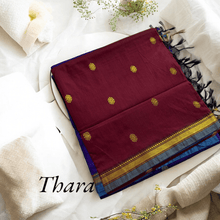 Thara: Shine in Gold - Zari Embellished Cotton Saree - Kaithari Nesavu Sarees