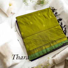 Thara: Shine in Gold - Zari Embellished Cotton Saree - Kaithari Nesavu Sarees