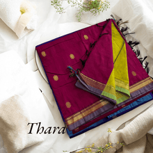 Thara: Shine in Gold - Zari Embellished Cotton Saree - Kaithari Nesavu Sarees