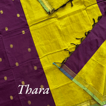 Thara: Shine in Gold - Zari Embellished Cotton Saree - Kaithari Nesavu Sarees