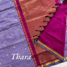 Thara: Shine in Gold - Zari Embellished Cotton Saree - Kaithari Nesavu Sarees