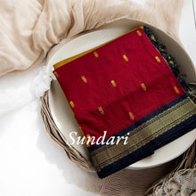 Timeless Tradition: Sundari Semi Handloom Gold Zari Cotton Saree - Kaithari Nesavu Sarees