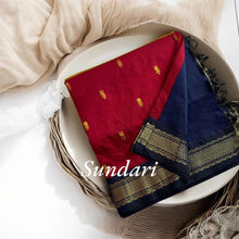 Timeless Tradition: Sundari Semi Handloom Gold Zari Cotton Saree - Kaithari Nesavu Sarees