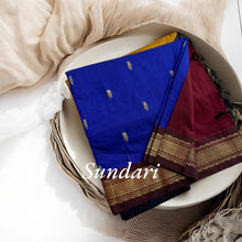 Timeless Tradition: Sundari Semi Handloom Gold Zari Cotton Saree - Kaithari Nesavu Sarees