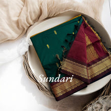 Timeless Tradition: Sundari Semi Handloom Gold Zari Cotton Saree
