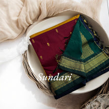 Timeless Tradition: Sundari Semi Handloom Gold Zari Cotton Saree