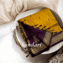 Sundari: Festival Finesse - Gold Zari Semi Handloom Pure Cotton - Kaithari Nesavu Sarees