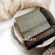 Timeless Tradition: Sundari Semi Handloom Gold Zari Cotton Saree - Kaithari Nesavu Sarees