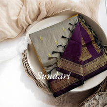 Timeless Tradition: Sundari Semi Handloom Gold Zari Cotton Saree - Kaithari Nesavu Sarees