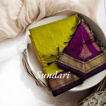 Timeless Tradition: Sundari Semi Handloom Gold Zari Cotton Saree - Kaithari Nesavu Sarees