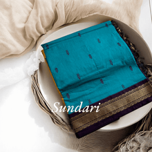 Sundari: Festival Finesse - Gold Zari Semi Handloom Pure Cotton - Kaithari Nesavu Sarees