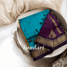 Sundari: Festival Finesse - Gold Zari Semi Handloom Pure Cotton - Kaithari Nesavu Sarees