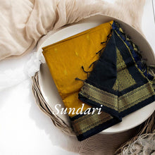 Timeless Tradition: Sundari Semi Handloom Gold Zari Cotton Saree - Kaithari Nesavu Sarees