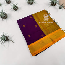 Kalyani Cotton Saree | Dark Gold Pallu & Border | Geometric Zari Buttas | Multi-Colour