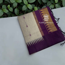 Kalyani Cotton Saree | Temple Border & Butta Thread Work | Gold Zari Pallu