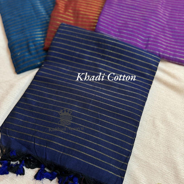 Khadi Cotton Sarees by Kaithari Nesavu Sarees - Kaithari Nesavu Sarees