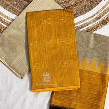 Cool Yellow Raw Silk Salwar Set by Kaithari Nesavu – Trendy, Comfortable Salwar for Summer at ₹1099