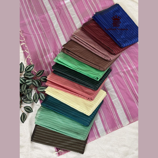 Navratri Special Zig Zag Arani Soft Silk Saree with Silver Zari SAREES