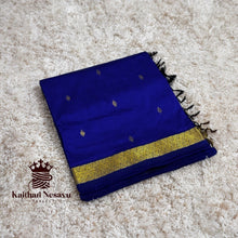 Nayanthara-Inspired Violet Colour Saree by Kaithari Nesavu – Handloom Elegance