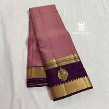 Onion Pink pure handloom silk saree with Jamoon contrast border