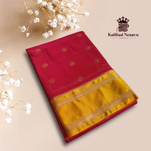 Dual Shaded Art Silk Saree with Contrast Pallu – Elegant Traditional Wear