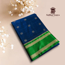 Dual Shaded Art Silk Saree with Contrast Pallu – Elegant Traditional Wear