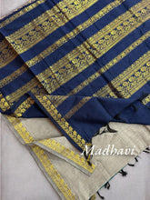 Golden Radiance: Madhavi Semi Handloom Saree