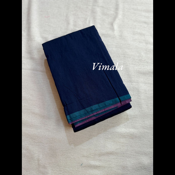 Vimala Pure Cotton Saree with Contrast Pallu and Border