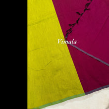 Vimala Pure Cotton Saree with Contrast Pallu and Border