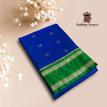 Dual Shaded Art Silk Saree with Contrast Pallu – Elegant Traditional Wear