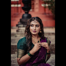 Sundari Gold Zari Semi Handloom Cotton Saree: Tradition Refined - Kaithari Nesavu Sarees