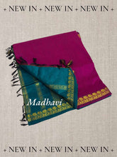 Madhavi Semi Handloom Saree : Gold and Cotton Perfection