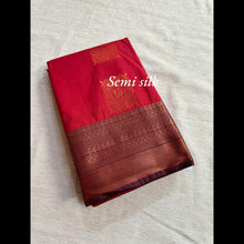 Semi Silk Saree with Contrast Mango Border and Annam Butta - Kaithari Nesavu Sarees