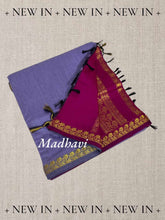 Madhavi Semi Handloom Saree : Gold and Cotton Perfection