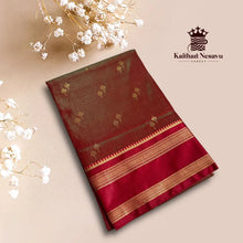 Dual Shaded Art Silk Saree with Contrast Pallu – Elegant Traditional Wear