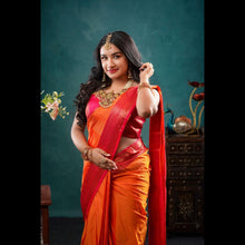 Semi Silk Saree with Contrast Mango Border and Annam Butta - Kaithari Nesavu Sarees