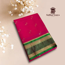 Dual Shaded Art Silk Saree with Contrast Pallu – Elegant Traditional Wear