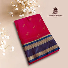 Dual Shaded Art Silk Saree with Contrast Pallu – Elegant Traditional Wear