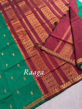 Copper Radiance: Raaga Saree for Festive Occasions - Kaithari Nesavu Sarees