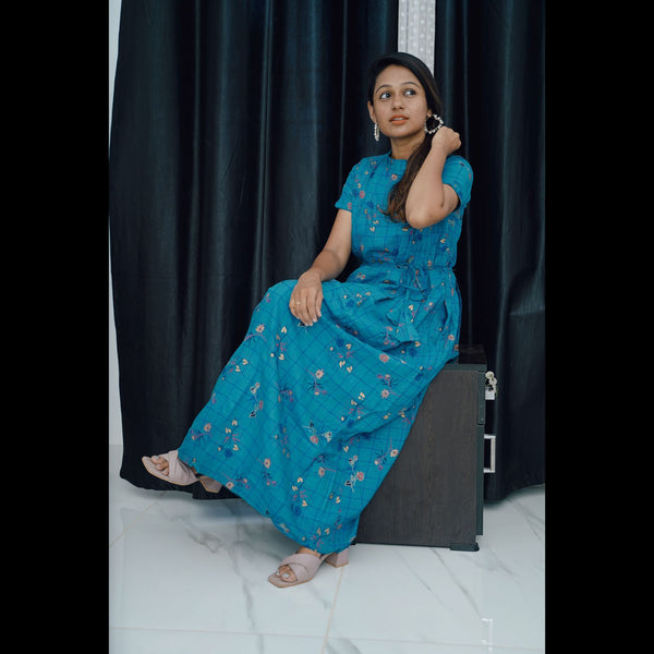 Motherhood, Meet Style: Long Frock for Expectant Moms