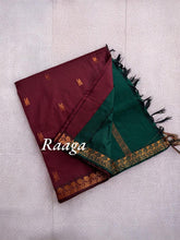 Copper Radiance: Raaga Saree for Festive Occasions - Kaithari Nesavu Sarees