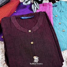 Purple Cotton Maternity Dress by Kaithari Nesavu – Soft Cotton for Summer Maternity Wear, Rs.580 Affordable Comfort