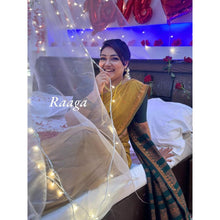 Copper Zari Flower Chain saree
