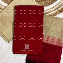 Elegant Reddish Maroon Raw Silk Salwar Set by Kaithari Nesavu – Soft, Luxurious, Summer Collection Salwar at ₹1099