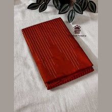 Navratri special Arani silk saree in semi soft silk fabric with intricate temple border design.